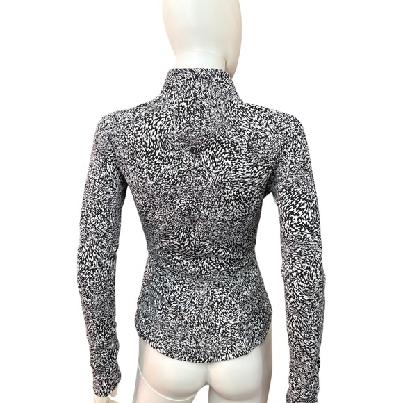 Lululemon Instill Jacket Warped Grain Alpine White Black - size 4 - Picture 6 of 7